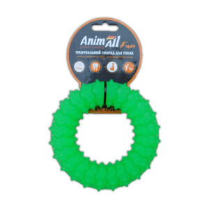 Іграшка AnimAll Фан кільце з шипами 12 см зелене