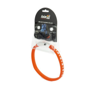 AnimAll нашийник LED червоний (з підзарядкою USB)