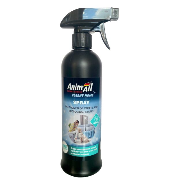 AnimAll cleane home Спрей-винищувач запахів та біологічних плям, гіпоалергенний