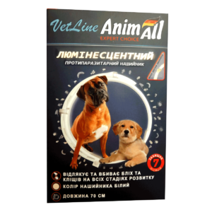 Нашийник AnimAll VetLine ЛЮМІ протипаразитарний для собак та котів