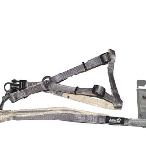 Набір шлея та повідець AnimAll, сірий