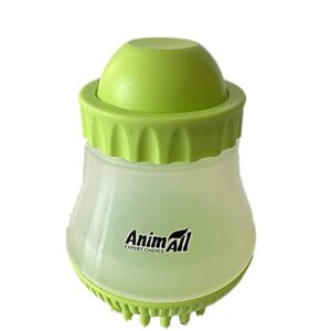 Масажна щітка AnimAll Groom для собак та котів, з дозатором
