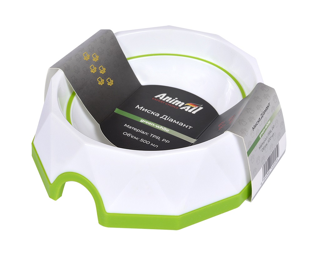 Миска AnimAll Діамант, для собак, 500 мл - Зображення 2