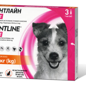 Протипаразитарний препарат Frontline Tri-Act від бліх, кліщів і комарів для собак (упаковка 3 піпетки)