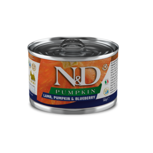 Беззерновий вологий корм для собак Farmina N&D PUMPKIN для собак дрібних порідз гарбузом, ягням, чорницею 140 г