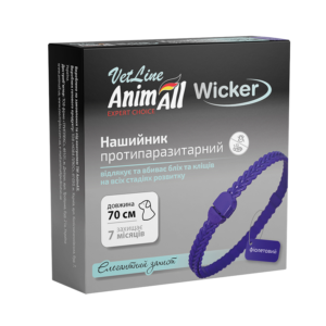 Нашийник протипаразитарний AnimAll VetLine Wicker для котів та собак