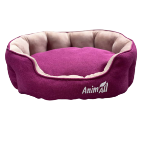 Лежак AnimAll Royal Velours M Fuchsia для котів і собак