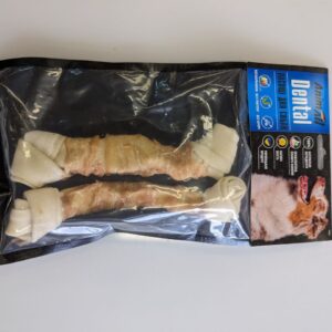 AnimAll Dental кістка баварська вузлова з м'ясом курки, 17-19 см 2 од.