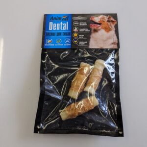 AnimAll Dental трубочка рулетик з м'ясом курки, 7-8 см