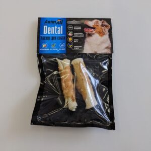 AnimAll Dental трубочка рулетик з м'ясом курки, 9-10 см.