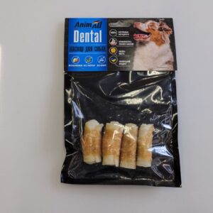 AnimAll Dental трубочка рулетик з м'ясом курки, 5-6 см.