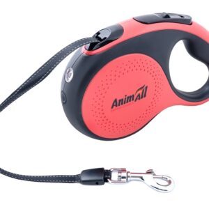 AnimAll Повідець-рулетка з LED-ліхтариком, для собак вагою до 50 кг, 5 м.