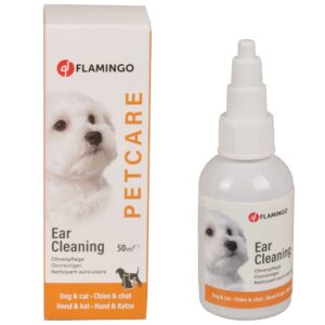 Краплі Flamingo для догляду за вухами котів та собак.