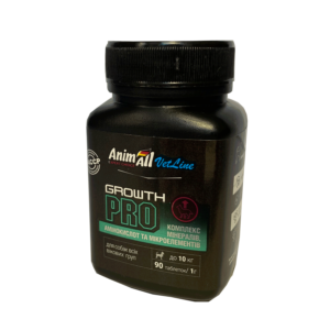 Вітамінна добавка для малих порід собак AnimAll VetLine Growth PRO При недостатньому наборі ваги, для збільшення м'язової маси.