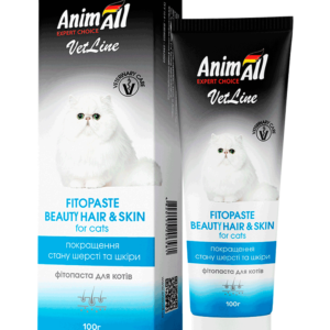 AnimAll VetLine фітопаста для покращення якості хутра для котів.