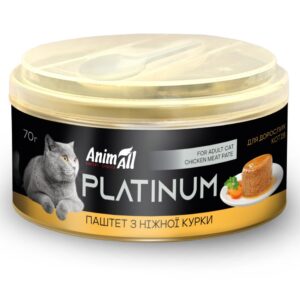 АнімАлл Платінум вологий корм для котів. ніжний паштет з курки.