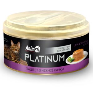 АнімАлл Платінум вологий корм для котів. ніжний паштет з качки.