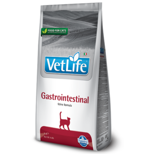 Лікувальний сухий корм Vet Life Gastrointestinal для кішок, при захворюванні ШКТ.