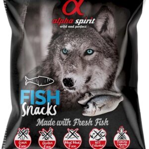 Ласощі для собак Alpha Spirit Snacks напіввологі беззернові кубики з рибою 50 г
