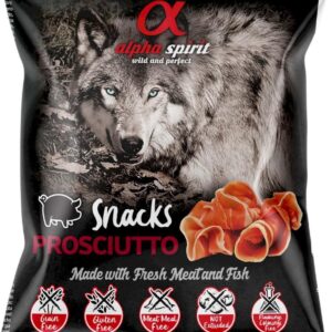 Ласощі для собак Alpha Spirit Snacks напіввологі беззернові кубики з прошуто 50 г