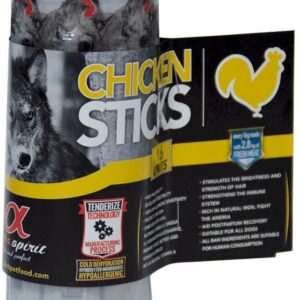 Ласощі для собак Alpha Spirit Sticks напіввологі палички з куркою 16 шт. 10 г