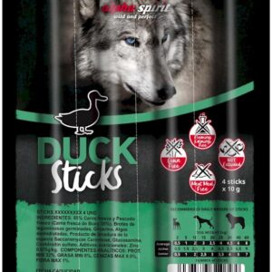 Ласощі для собак Alpha Spirit Sticks напіввологі беззернові палички з качкою 4 шт х10 г