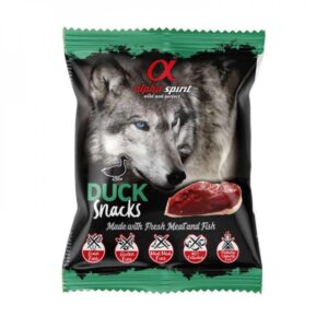 Ласощі для собак Alpha Spirit Snacks напіввологі беззернові кубики з качкою 50 г