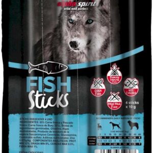 Ласощі для собак Alpha Spirit Sticks напіввологі беззернові палички з рибою 4 шт. х10 г