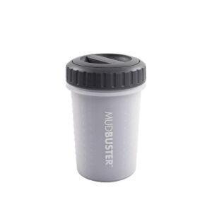 Лапомийка для собак Dexas MudBuster Lidded M з кришкою 15 см Сірий (PW710L-429)