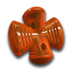 Іграшка для собак Bionic Opaque Stuffer Опак Стаффер для ласощів 12,5 см помаранчевий (bc30085)