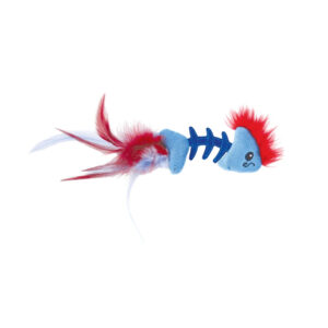 Іграшка для котів Petstages Feather Fish Bone Cat Toy рибка з пір’ям 19см