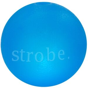 Іграшка для собак Planet Dog Strobe Ball Blu (Стробе Болл) палаючий м'яч блакитний d=7см