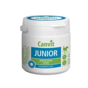 Canvit Junior- комплекс вітамінів, здоровий ріст і розвиток для цуценят і молодих собак. 100 г