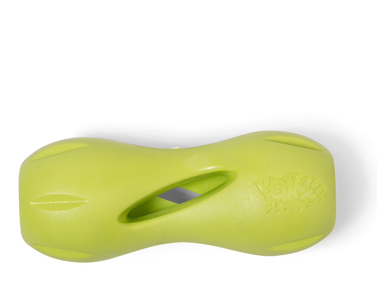 Іграшка для собак West Paw Zogoflex Qwizl Treat для ласощів 17 см Cалатовий (ZG091GRN)