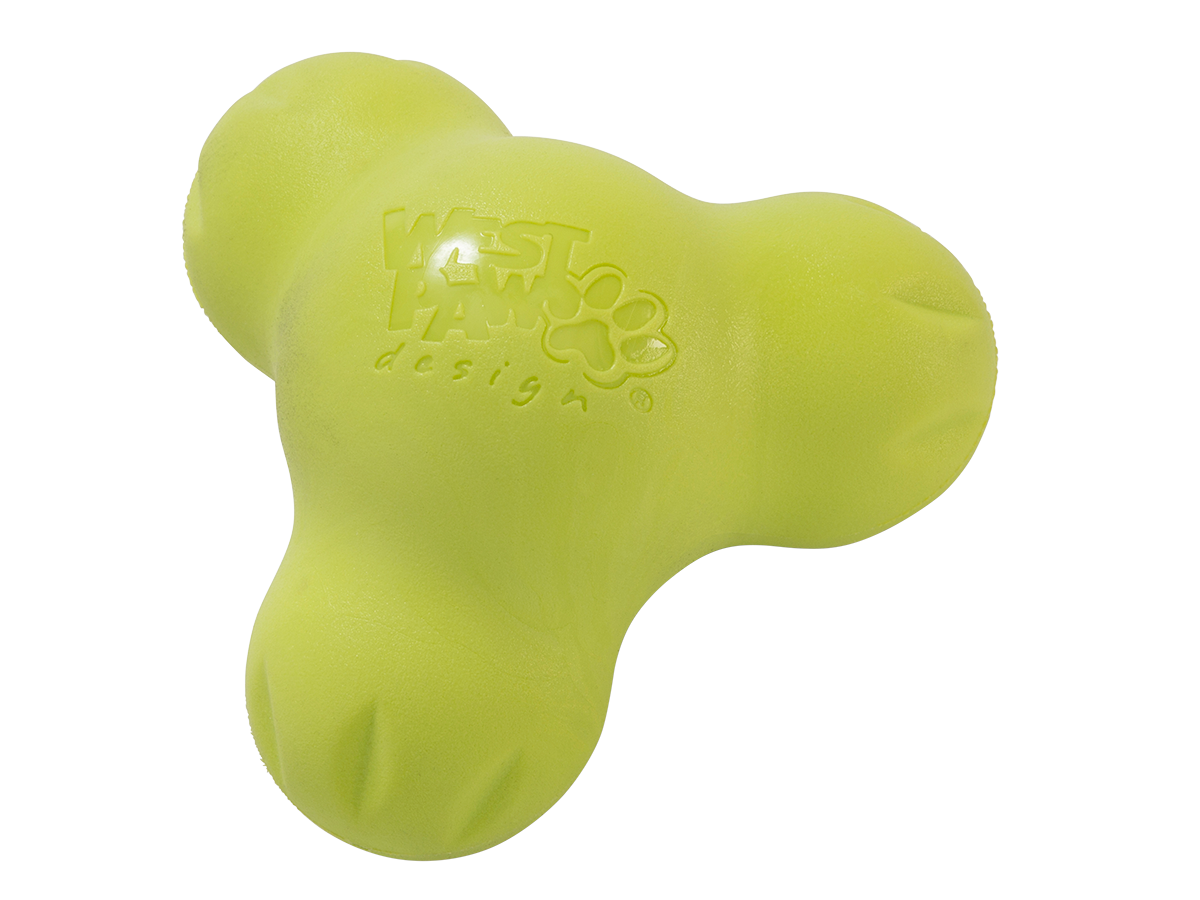 Іграшка для собак West Paw Zogoflex Tux Treat Тукс для ласощів 10 см Салатовий (ZG040GRN)