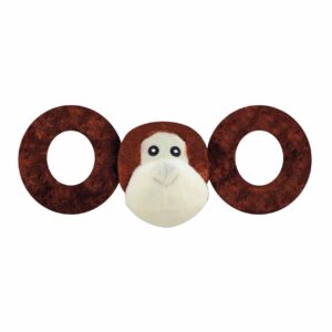 Іграшка для собак Jolly Pets TUG-A-MAL Мавпа з пищалками для перетягування Дуже велика