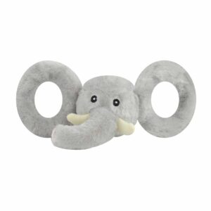 Іграшка для собак Jolly Pets TUG-A-MAL Слон з пищалками для перетягування Середня