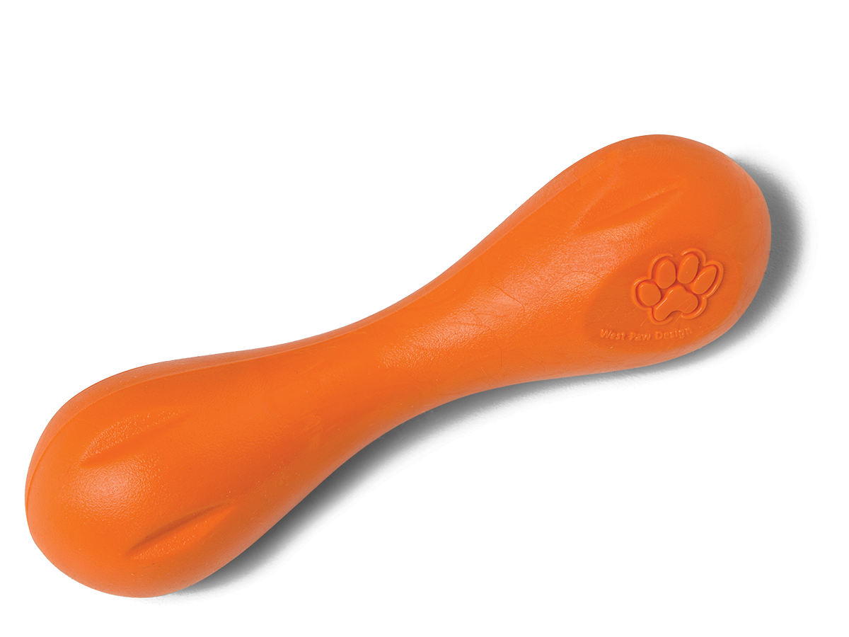 Іграшка для собак West Paw Zogoflex Hurley Bone кістка 15 см Оранжевий (ZG010TNG)