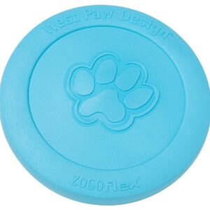 Іграшка для собак West Paw Zisc Flying Disc фрісбі 17 см Блакитний (ZG030AQA)
