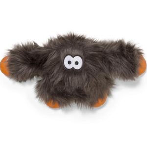 Іграшка для собак West Paw Jefferson Zogoflex HardyTex пухнаста пищалка 16,5х32 см Сріблясто-сірий