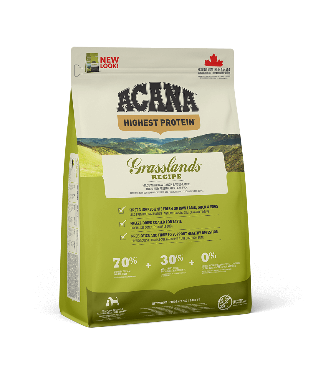 Сухий корм для собак усіх порід та стадій життя ACANA Grasslands Recipe 2 кг (a54220)