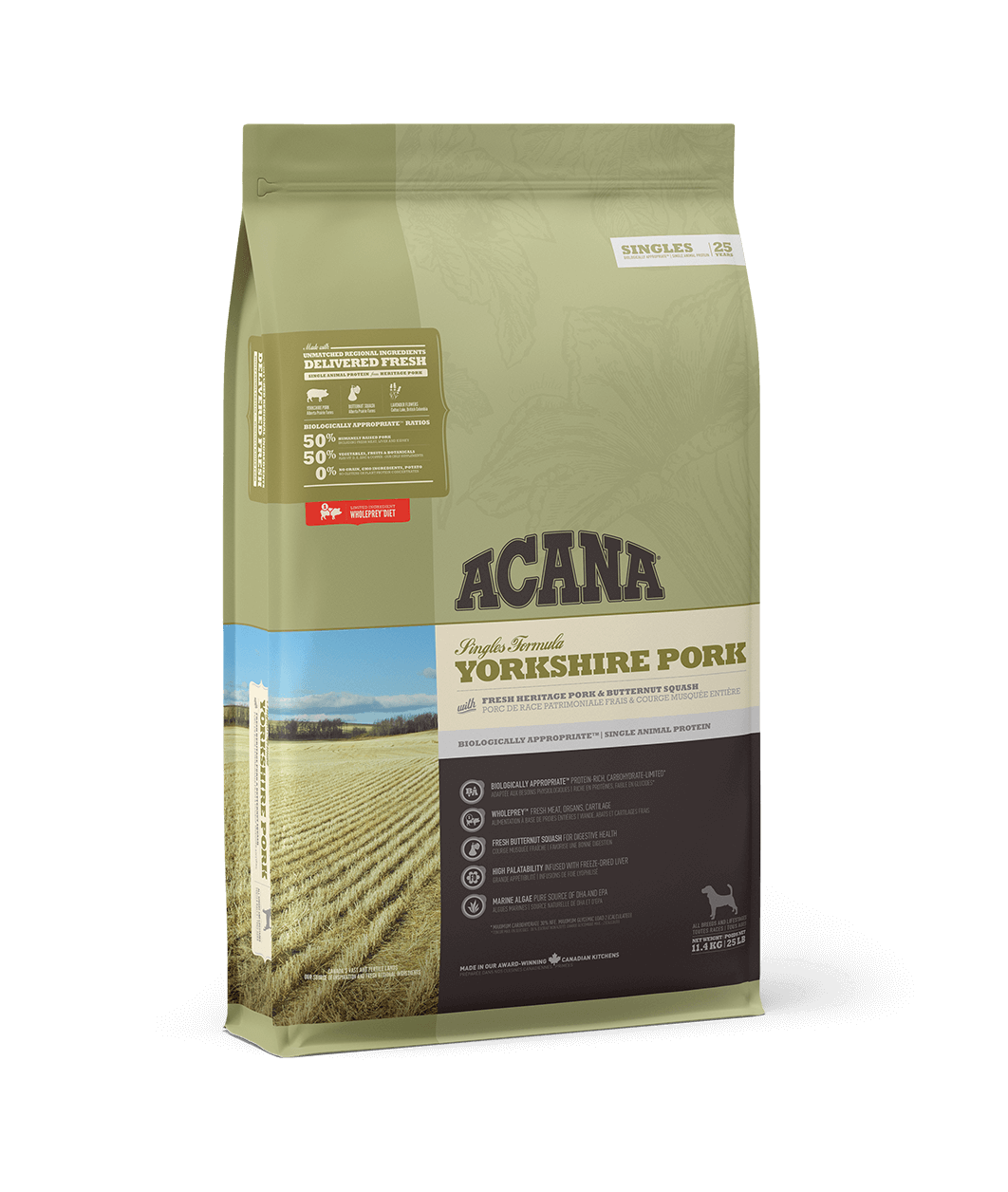 Сухий корм для собак усіх порід та стадій життя ACANA Yorkshire Pork 11,4 кг