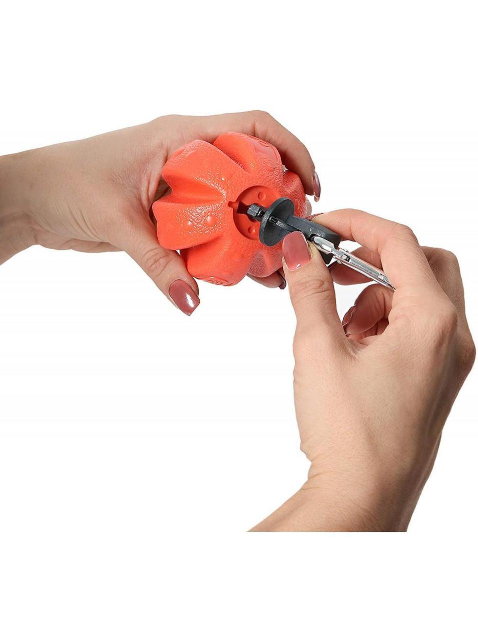 Іграшка для собак Dexas Off Leash Reaction Ball м'яч з карабіном - Зображення 3