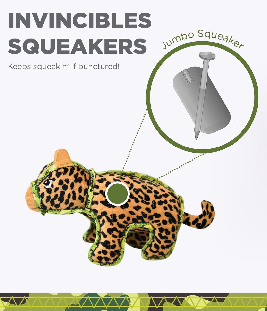 Іграшка для собак Outward Hound Extreme Seamz Leopard Tan MD пищалка Леопард середня - Зображення 5