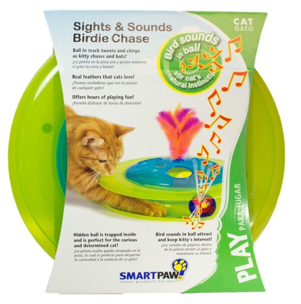 Іграшка для котів Petstages Sights&Sounds Birdie Chase (Музичний Трек з м'ячиком і пташкою) D=31см - Зображення 2