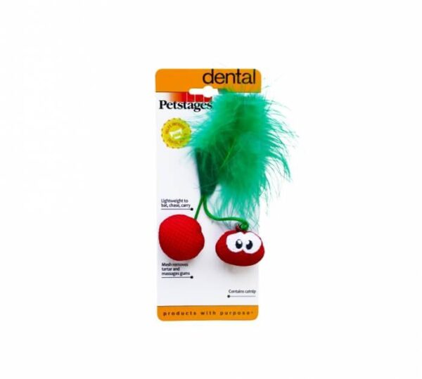 Іграшка для котів Petstages Dental Cherries (Вишня) 7х3х1,5 см - Зображення 2