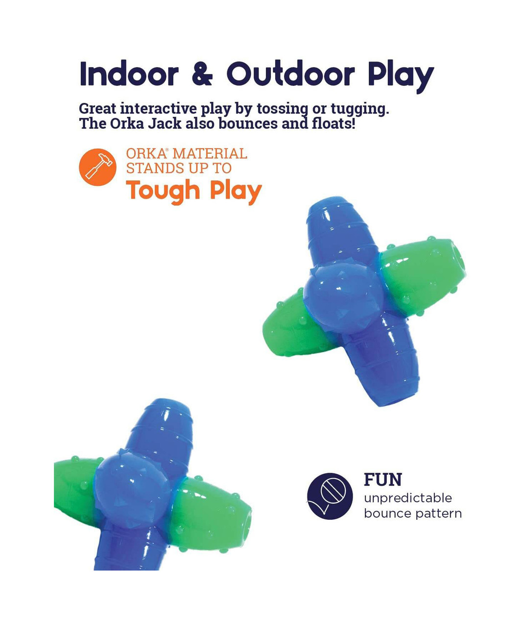 Іграшка для собак Petstages Orka Jack Pet Spclty (Орка Джек) 21,6x19,1x11,4 см - Зображення 5