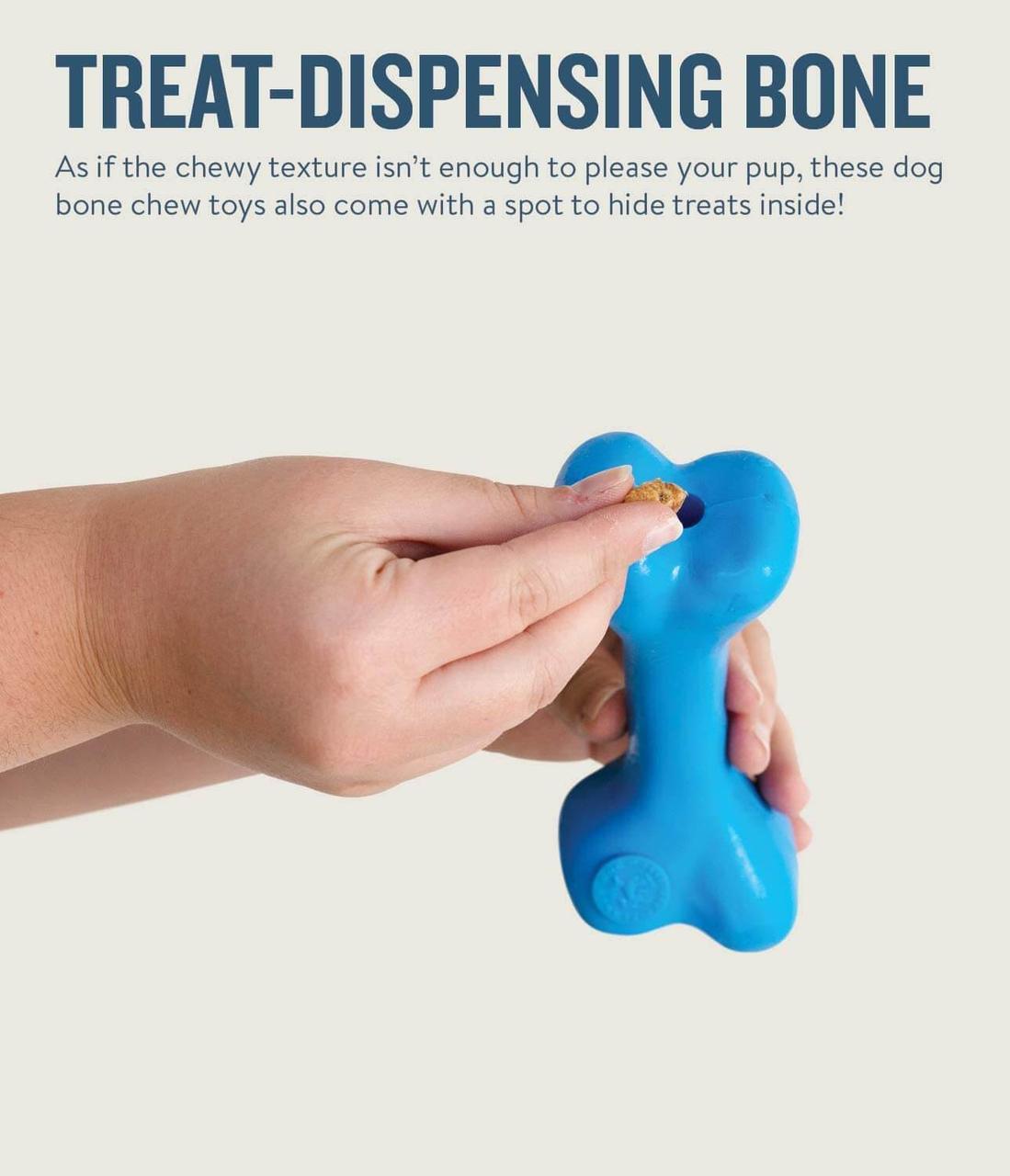 Іграшка для собак Planet Dog Orbee-Tuff Tug Bone Blu (Орбі Боне Кістка) 16 см - Зображення 5