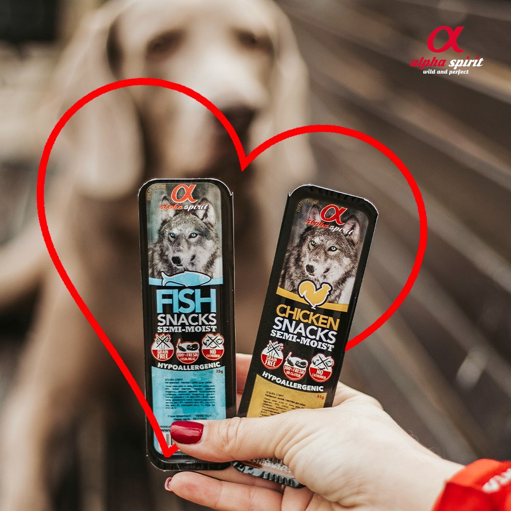 Ласощі для собак Alpha Spirit Snacks напіввологі беззернові кубики з індичкою 35 г - Зображення 7