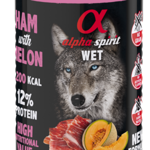 Повнораціонний вологий корм Alpha Spirit Ham with Melon з шинкою та динею для дорослих собак 400 г (as576321)